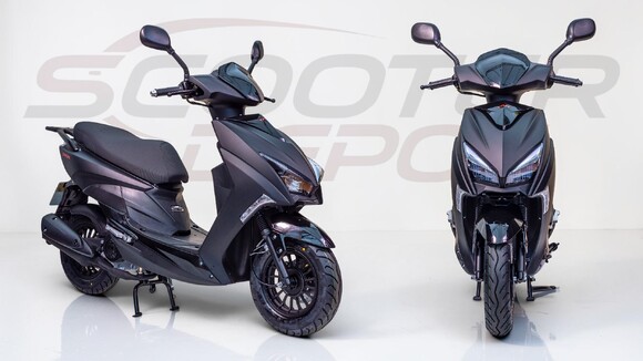 Scooter 50cc TNT MOTOR DIXON 10 pouces noir 2026 – vue avant