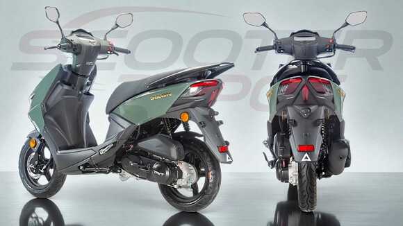 Scooter 50cc TNT MOTOR DIXON 12 pouces vert kaki
