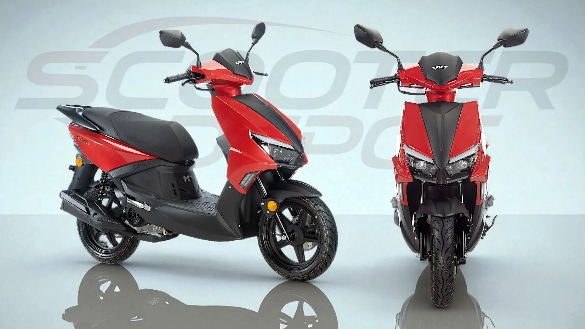 TNT DIXON 12 pouces Rouge - le scooter 50cc urbain sportif