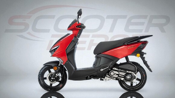 Scooter 50cc TNT MOTOR DIXON 12 pouces rouge