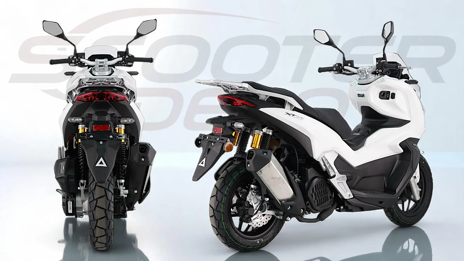 TNT XCO 125 Blanc - Maxi Scooter Urbain classe et Stylé
