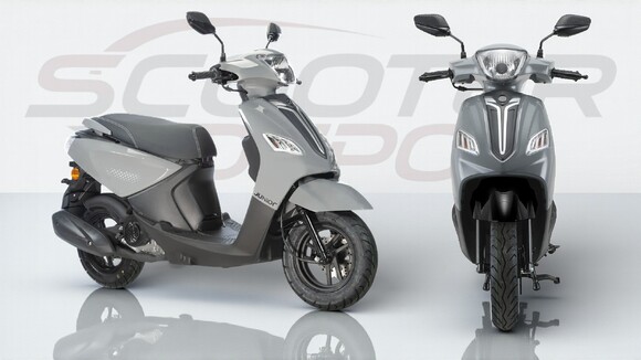 Scooter 50cc TNT MOTOR JUNIOR 10 pouces gris – vue avant