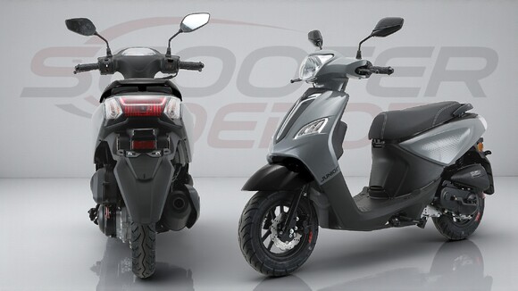 Scooter 50cc TNT MOTOR JUNIOR 10 pouces gris – vue arriere