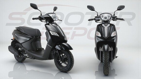 Scooter 50cc TNT MOTOR JUNIOR 10 pouces noir – vue avant