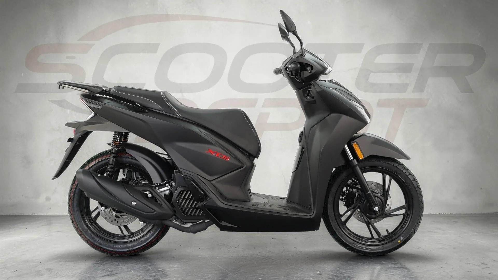 TNT MOTOR XCS 125 Noir : Scooter Grandes Roues 16 pouces