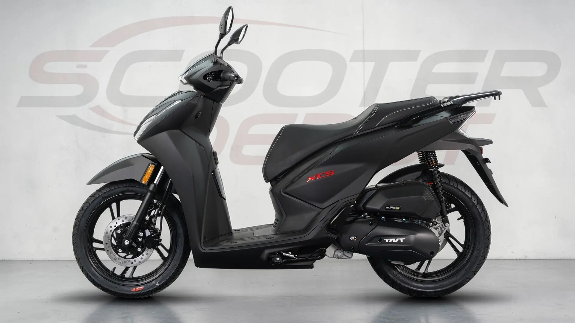 TNT MOTOR XCS 125 Noir : Scooter Grandes Roues 16 pouces