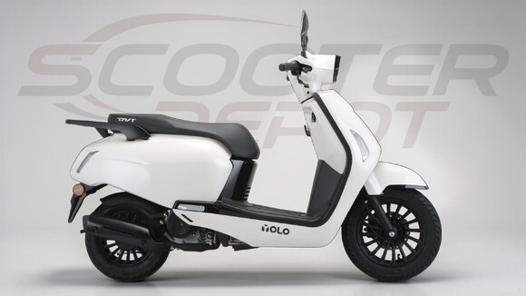 Scooter 50cc TNT YOLO 10-12 pouces blanc – vue droite