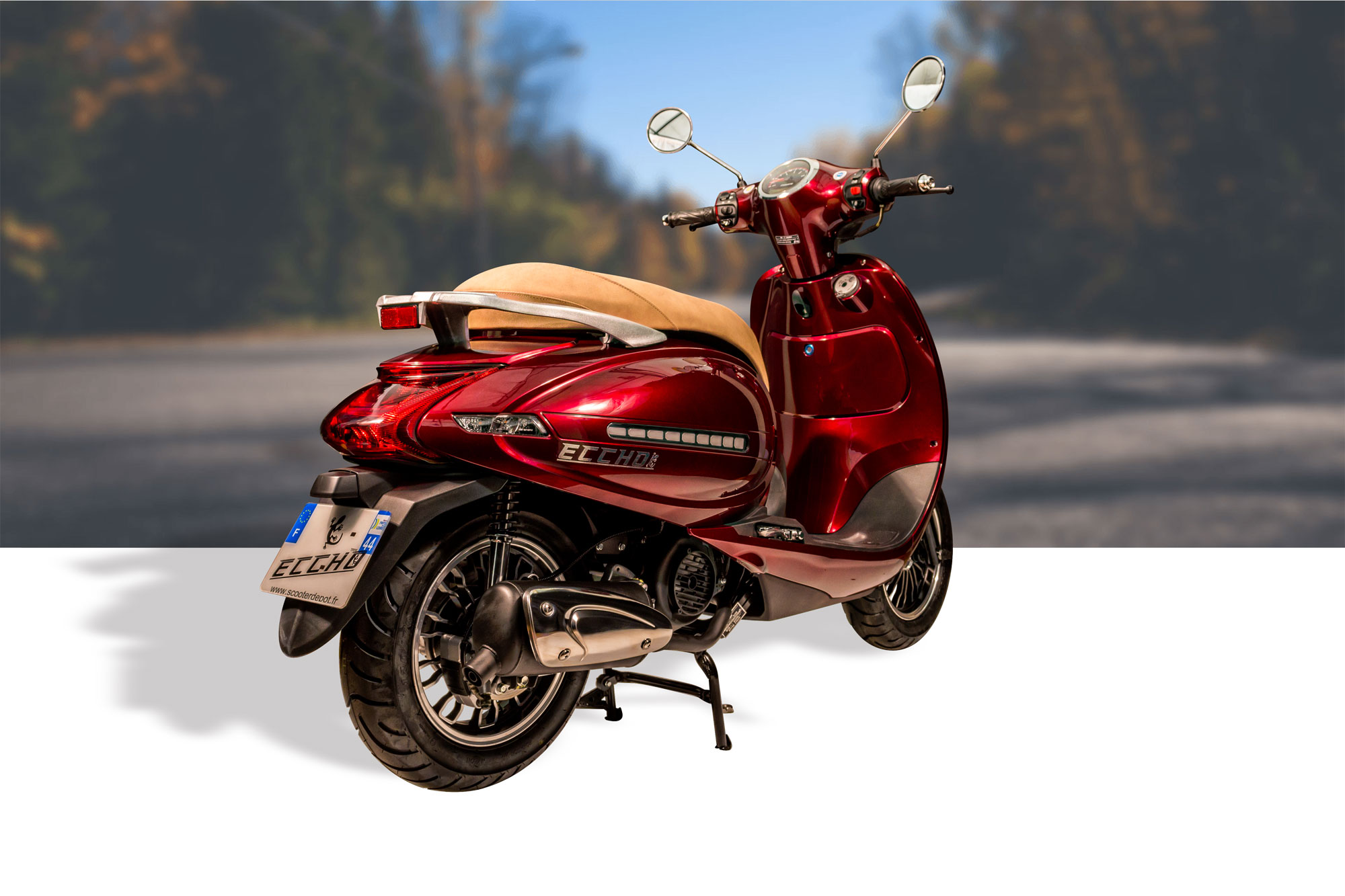 SCOOTER 125 TALIA ROUGE-CHIC ET VINTAGE