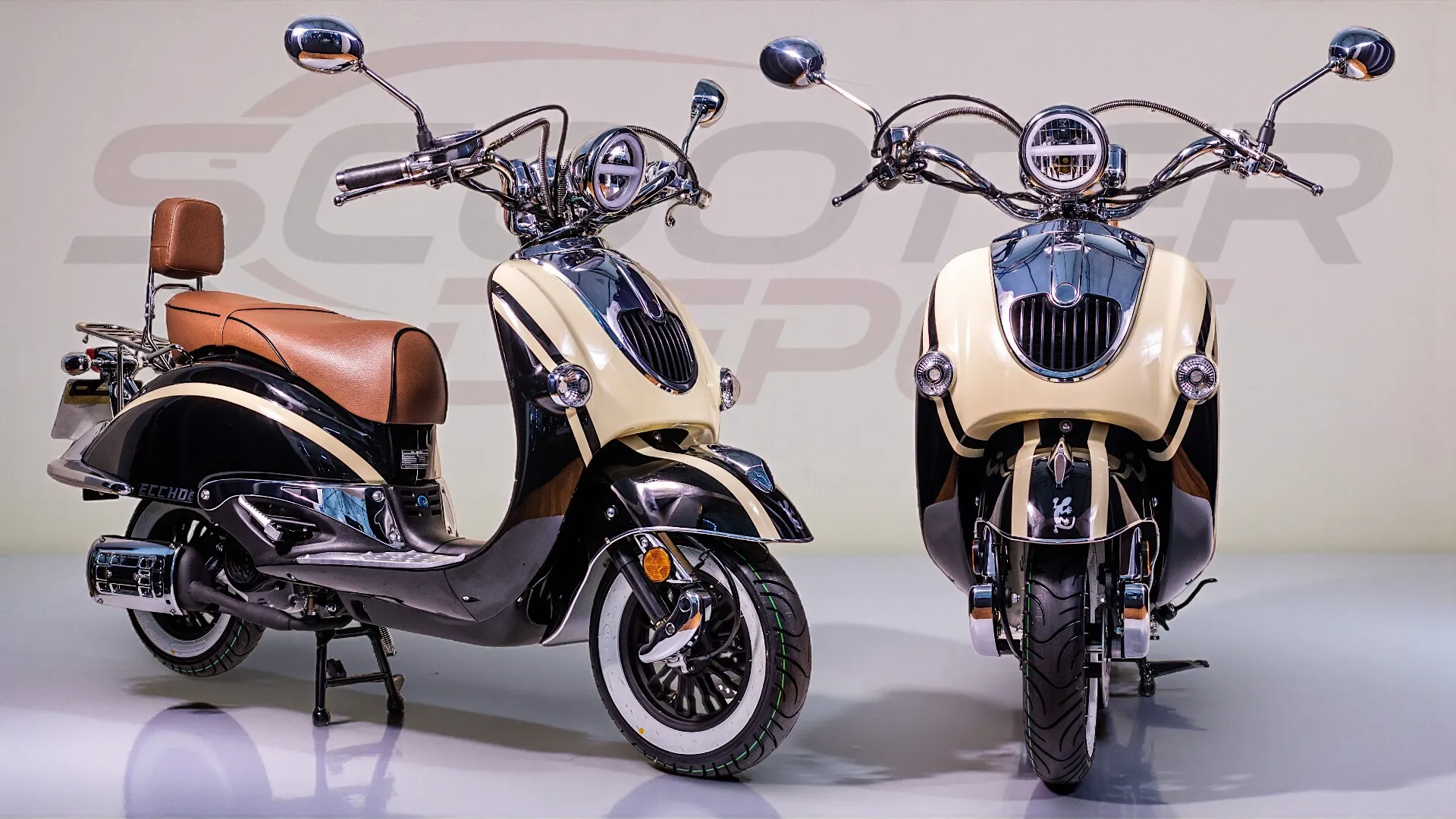 La Choupette Heritage BLACK - Scooter vintage 50cc chic