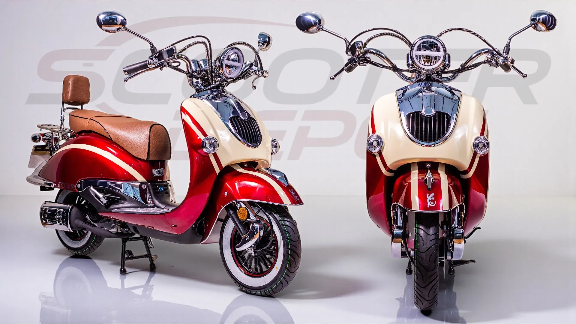 La Choupette Heritage RED – Scooter vintage 50cc élégant