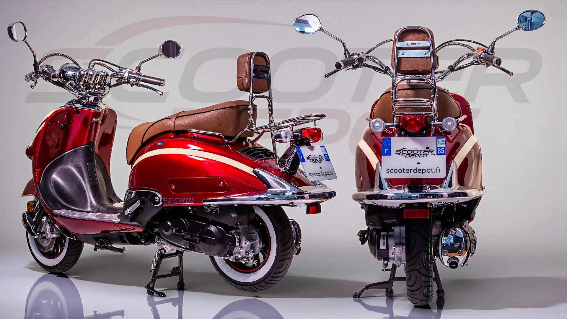 La Choupette Heritage RED – Scooter vintage 50cc élégant