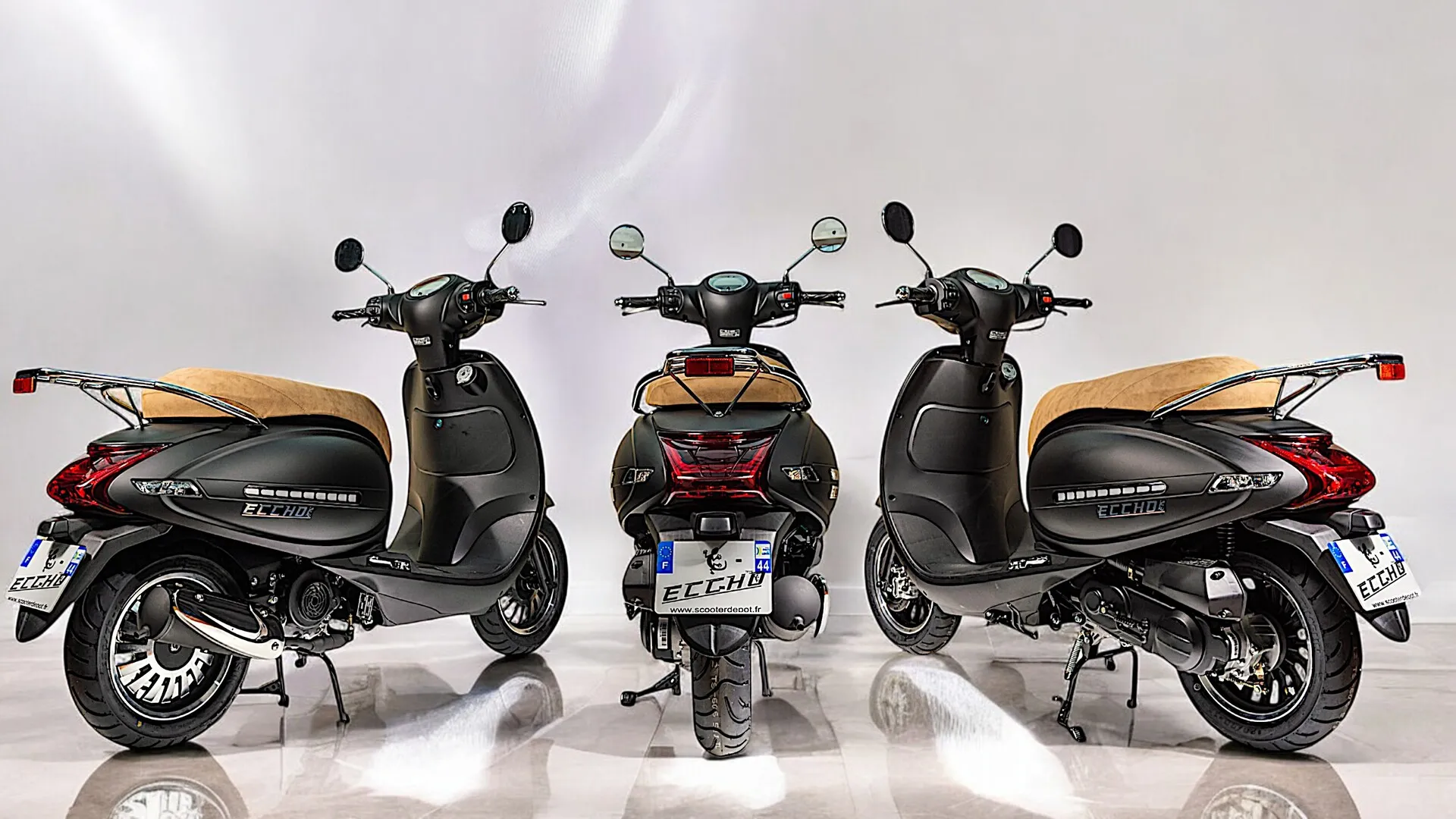 Eccho Talia Black : Le scooter 50cc injecton Euro 5+ adulte
