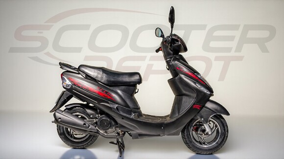 Scooter 50cc ECCHO JOKER noir mat – vue droite