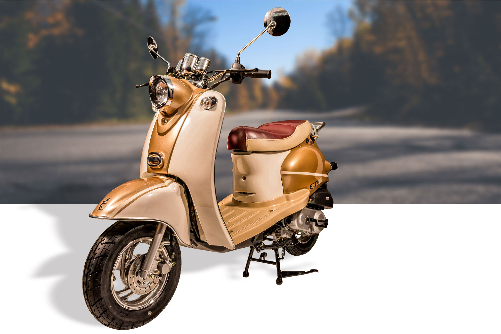 Scooter 50cc ECCHO RETRO GOLD - Classe, vintage et doré