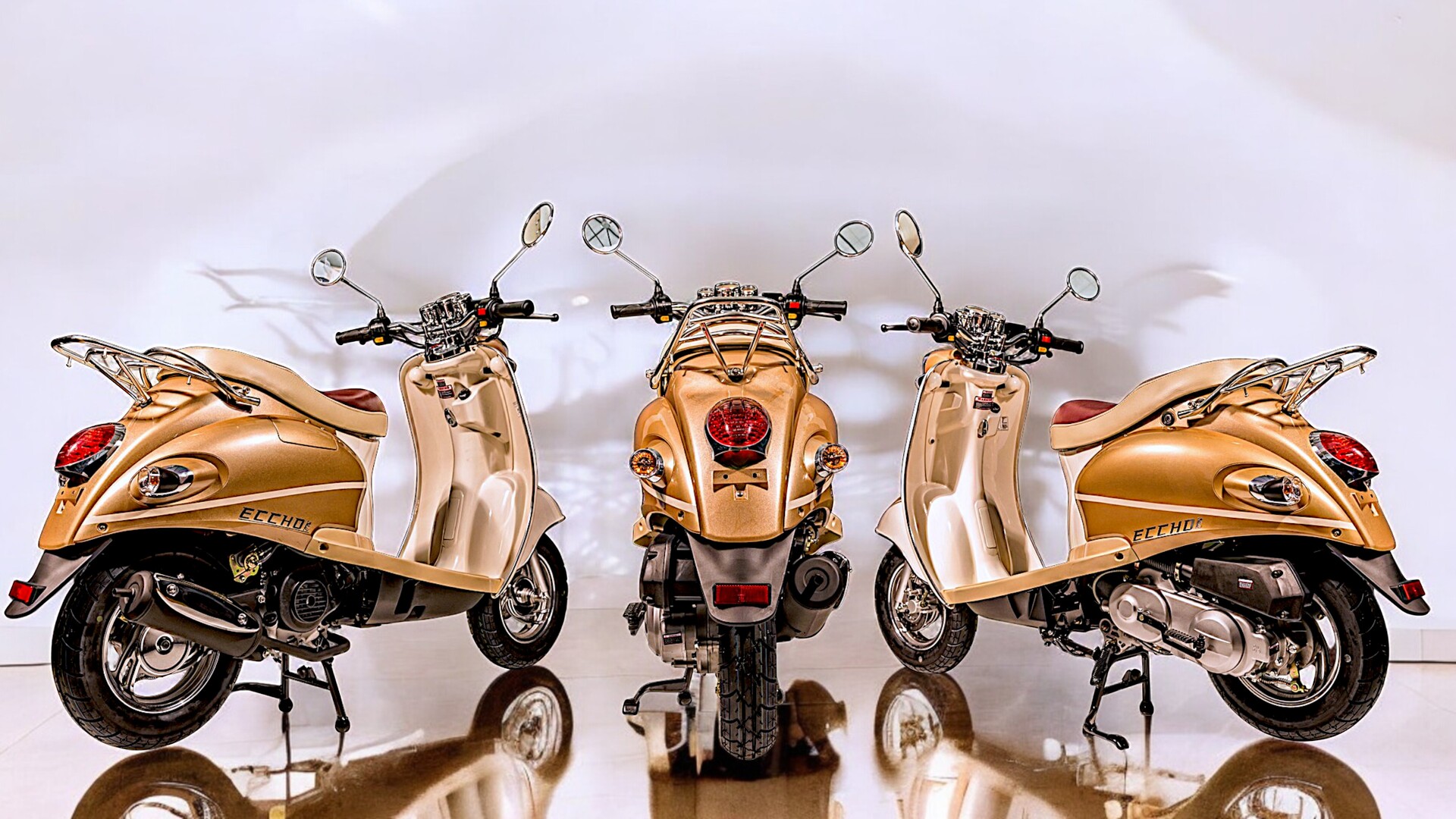 Scooter 50cc ECCHO RETRO GOLD - Classe, vintage et doré