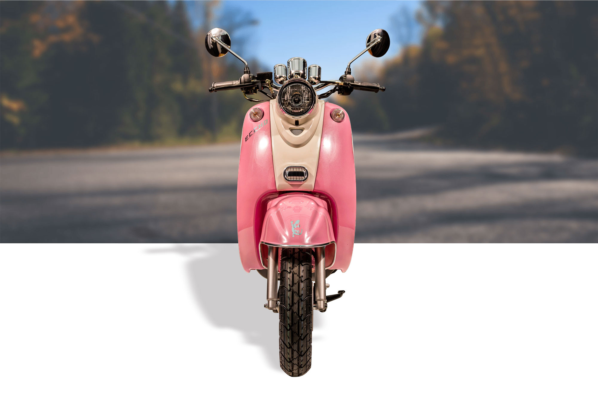 Scooter 50cc ECCHO RETRO Rose - Le scooter bon à croquer