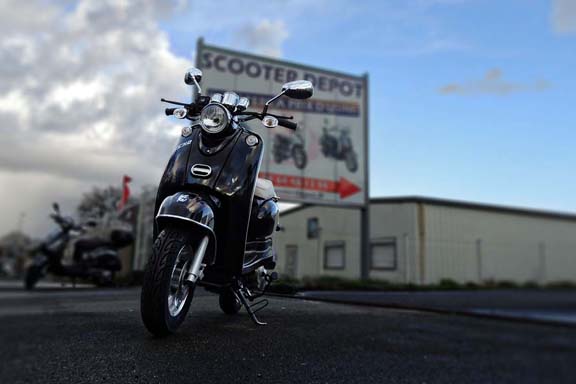 Scooter 50 Eccho Retro - YY50QT15 noir