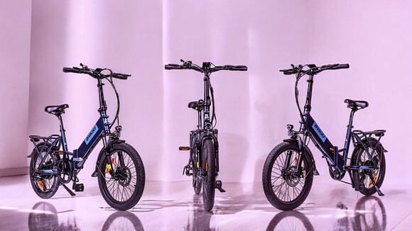 Vélo électrique pliant BYKKI JAZZ-200 Bleu