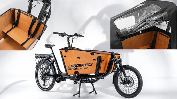 Vélo électrique cargo Family One Leader Fox