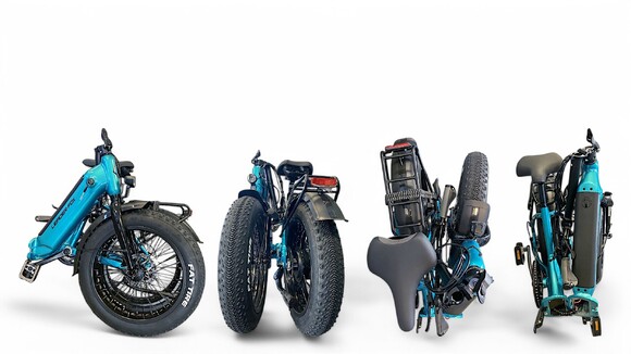 VAE pliant mixte fat bike leader fox cody noir