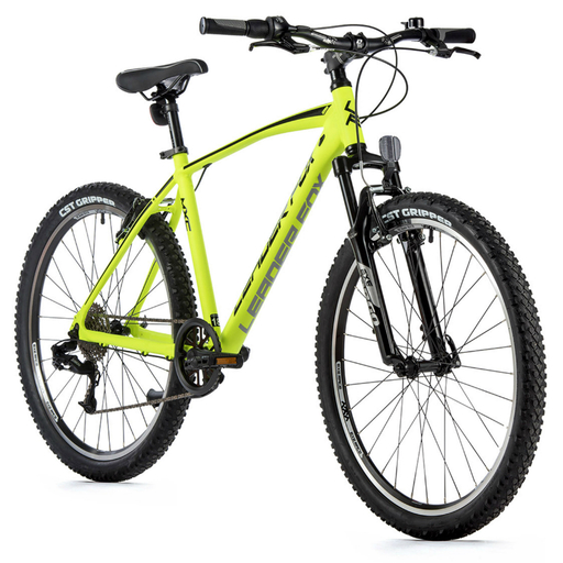 Vélo musculaire VTT 26 Homme MXC LEADER FOX-Le VTT facile-Jaune Fluo-14 pouces (150 à 158 cm)