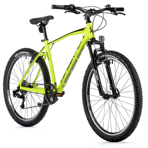 Vélo musculaire VTT 26 Homme MXC LEADER FOX-Le VTT facile-Jaune Fluo-16 pouces (de 160 à 168 cm)