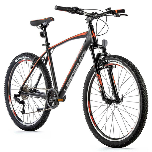 Vélo musculaire VTT 26 Homme MXC LEADER FOX-Le VTT facile-Noir Mat/Orange-20 pouces (de 180 à 188 cm)