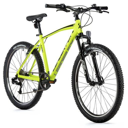 Vélo musculaire VTT 26 Homme MXC LEADER FOX-Le VTT facile-Jaune Fluo-20 pouces (de 180 à 188 cm)