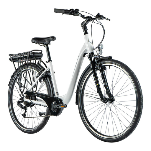 VAE City 28 LEADER FOX PARK Blanc mixte-Super vélo de ville-Blanc-20 pouces (de 180 à 188 cm)