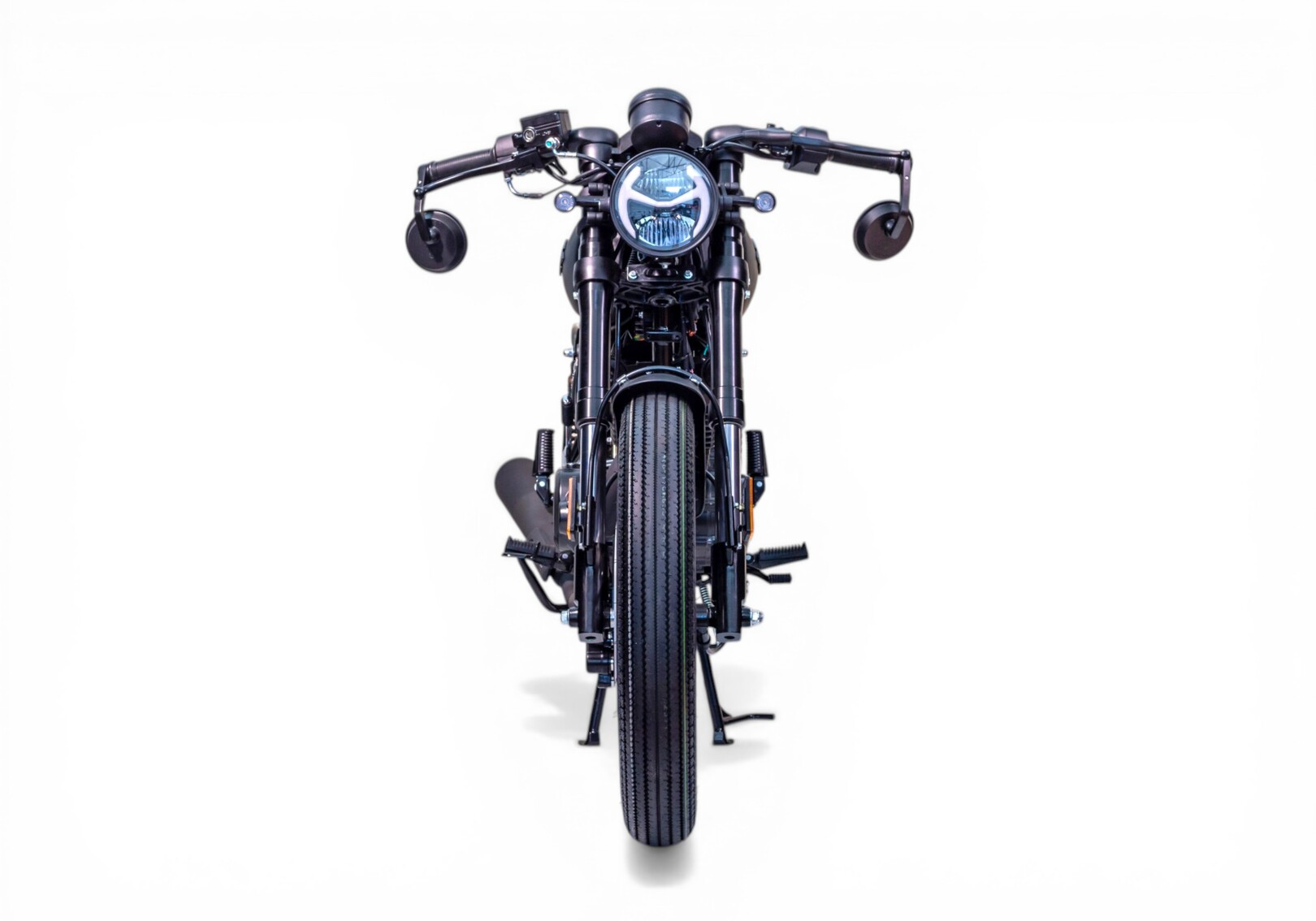 Vue 360° Moto 125cc ARCHIVE MOTORCYCLE CAFE RACER AM-60 noire