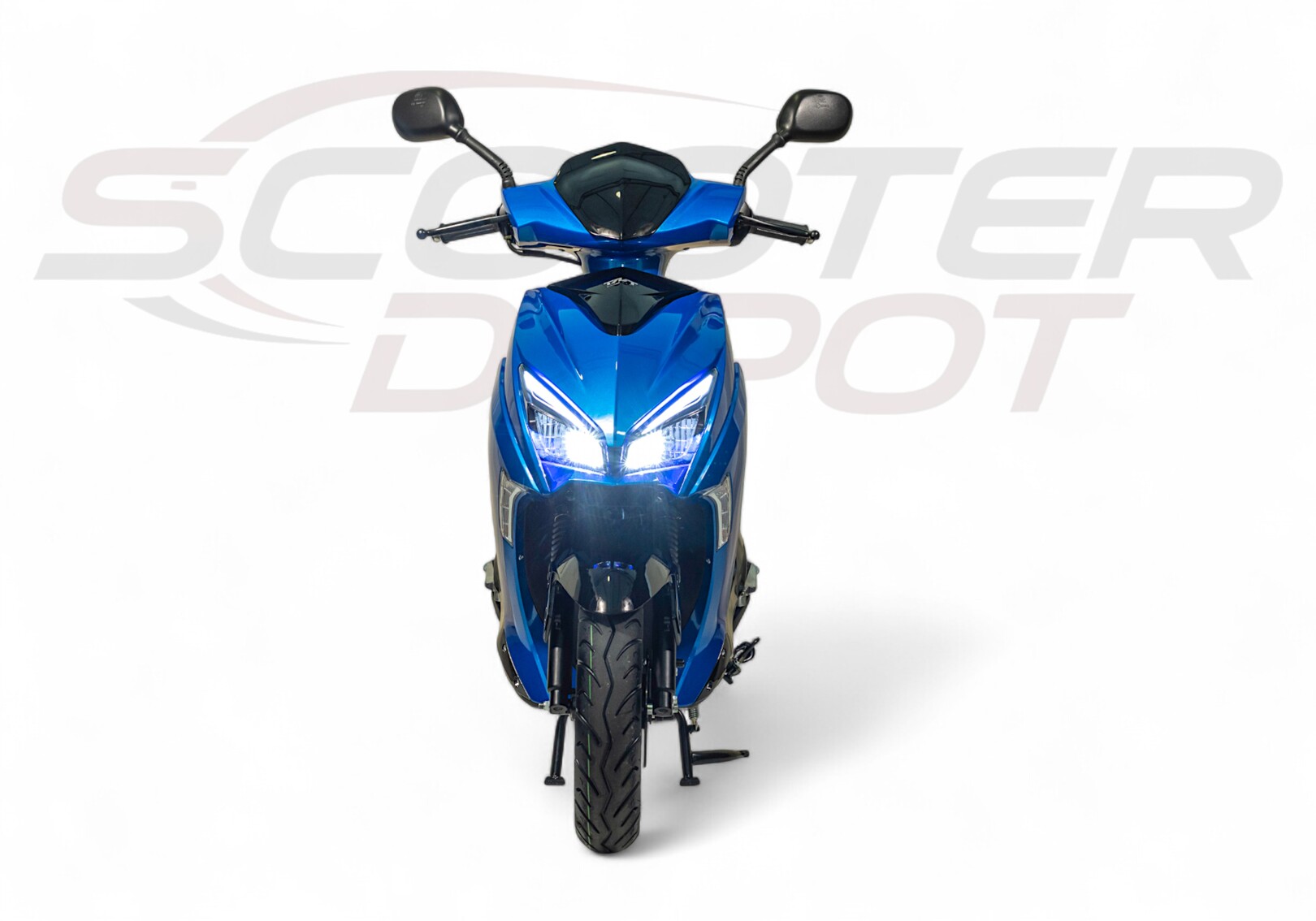Vue 360° Scooter 50cc TNT MOTOR DIXON 10 pouces bleu vertigo