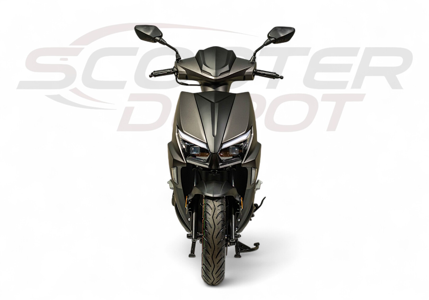 Vue 360° Scooter 50cc TNT MOTOR DIXON 12 pouces gris mat