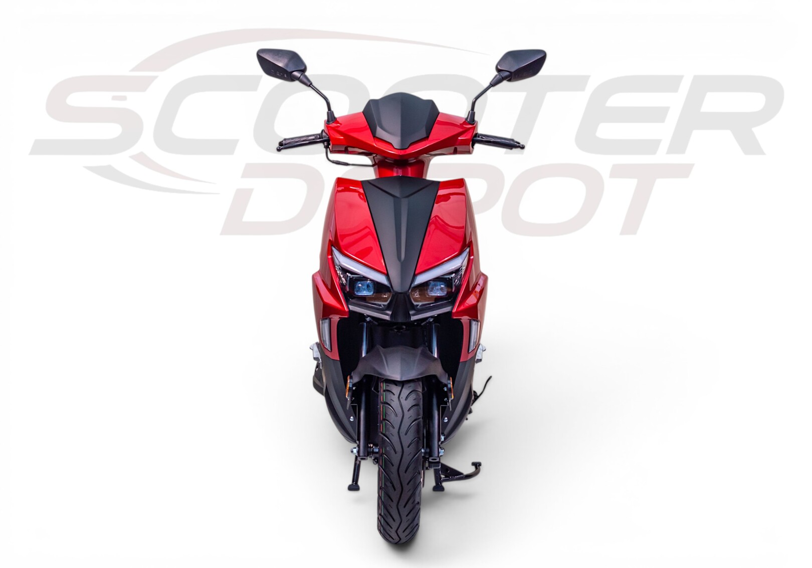 Vue 360° Scooter 50cc TNT MOTOR DIXON 12 pouces rouge