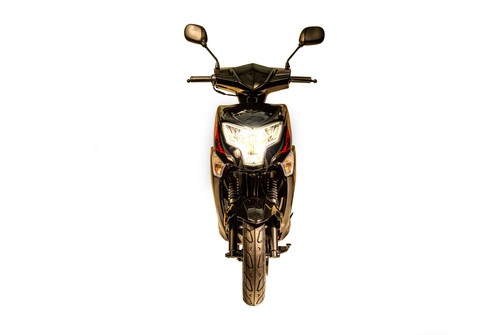 Vue 360° le scooter 50cc ECCHO FURIOUS Black-Le petit scooter sportif