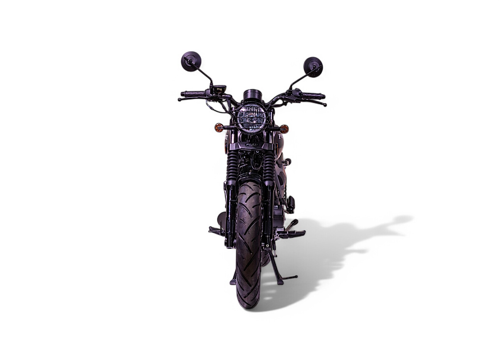 Vue 360° la moto 50cc FOSTI F66 Bronze Cafe racer