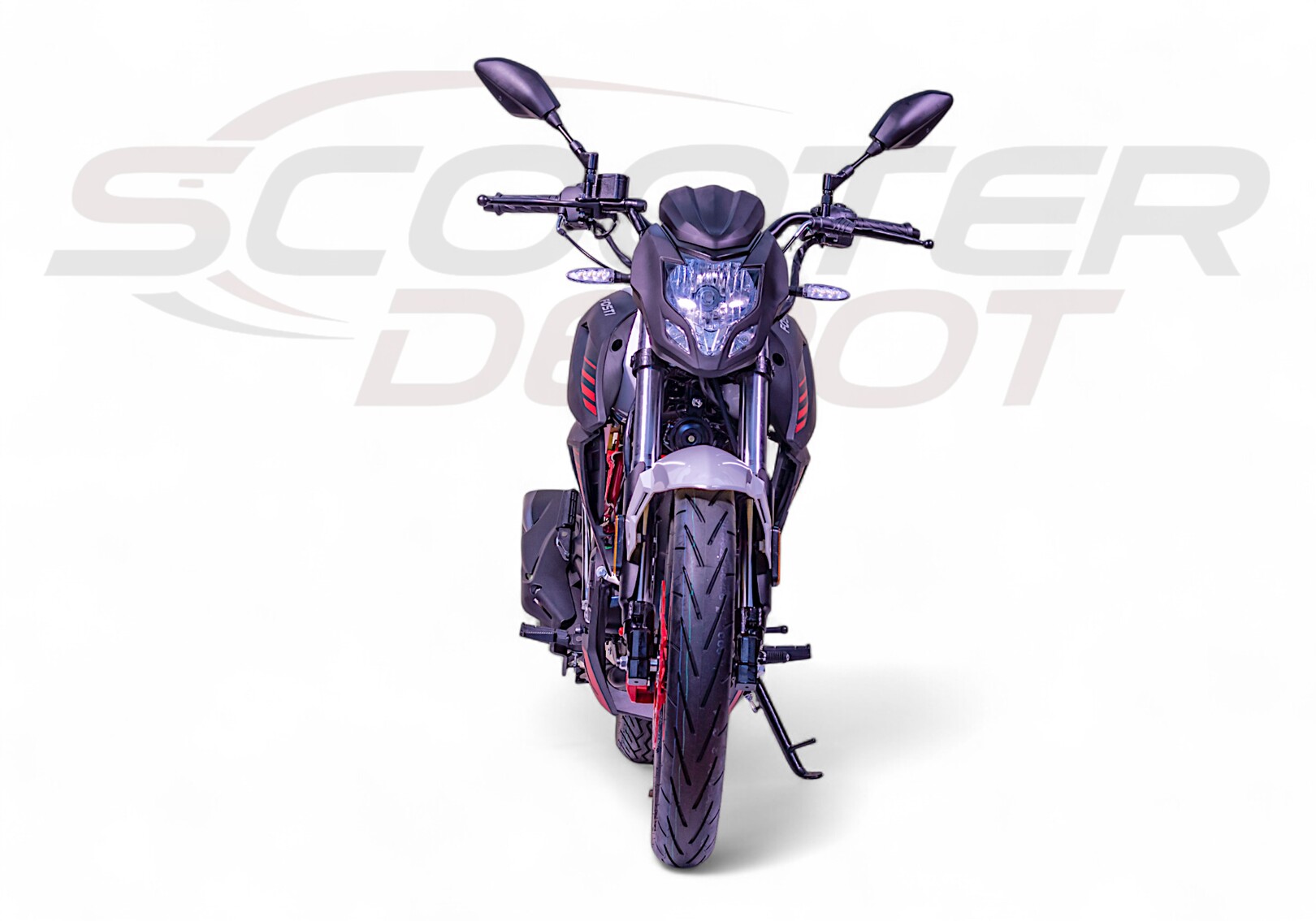 Vue 360° Moto 50cc FOSTI F51 Blanche